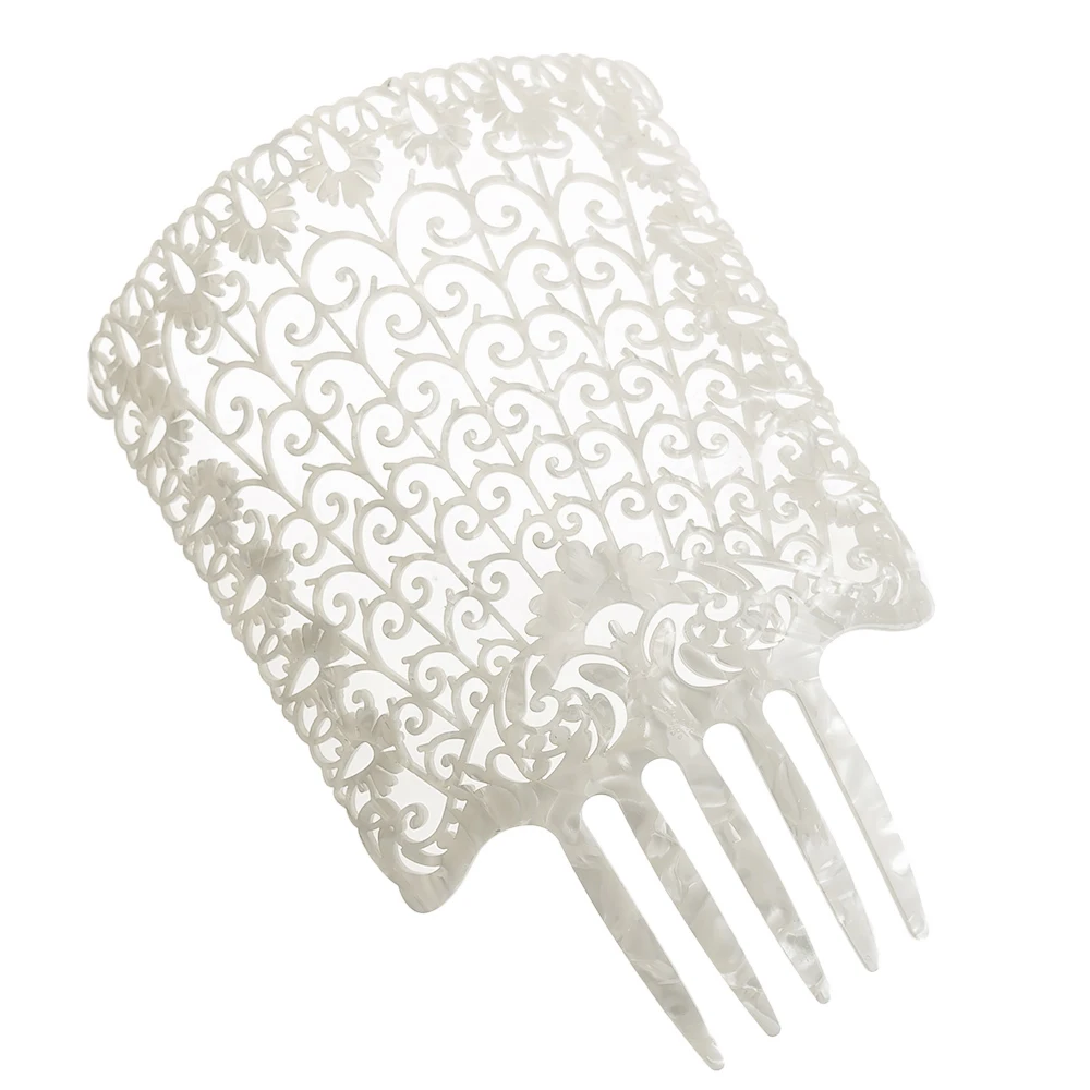 Colorful Vintage Acetate Hair Combs - Tortoiseshell Flamenco Hair Accessories