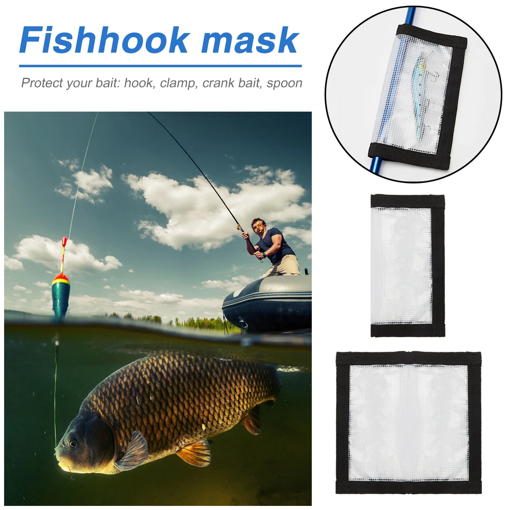 4Pcs Lure Warps Transparent PVC Lure Fishing Hook Protective Wraps Cover Case Portable Bait Fishing Tackle Storage Bags