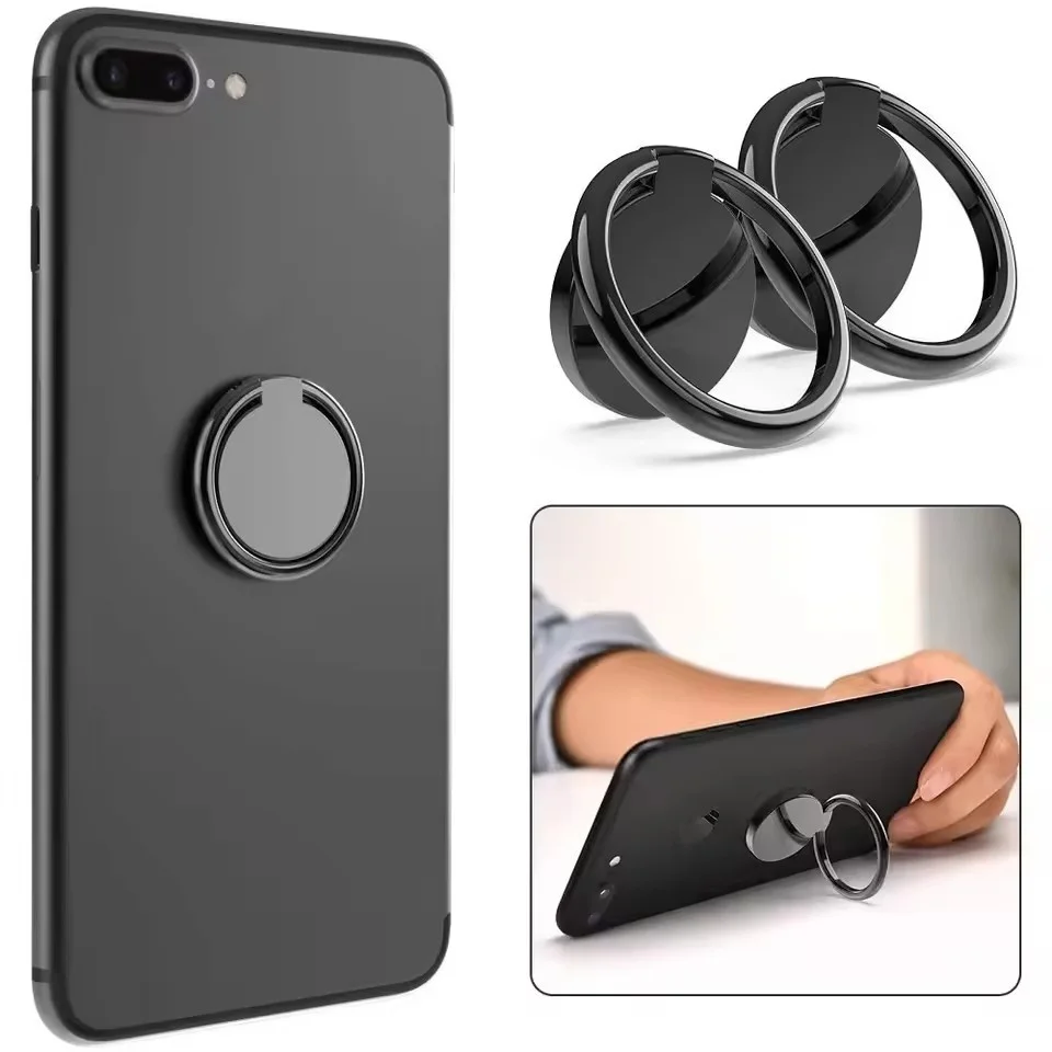 Universal Finger Ring Phone Holder - Rotatable Stand & Grip