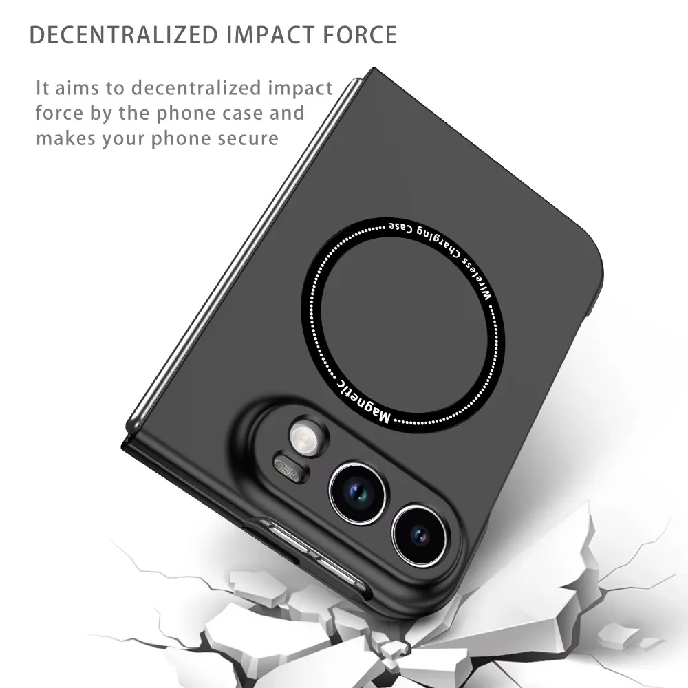 Ultra-Thin Magnetic Phone Case with Shockproof Protection and Magsafe Compatibility