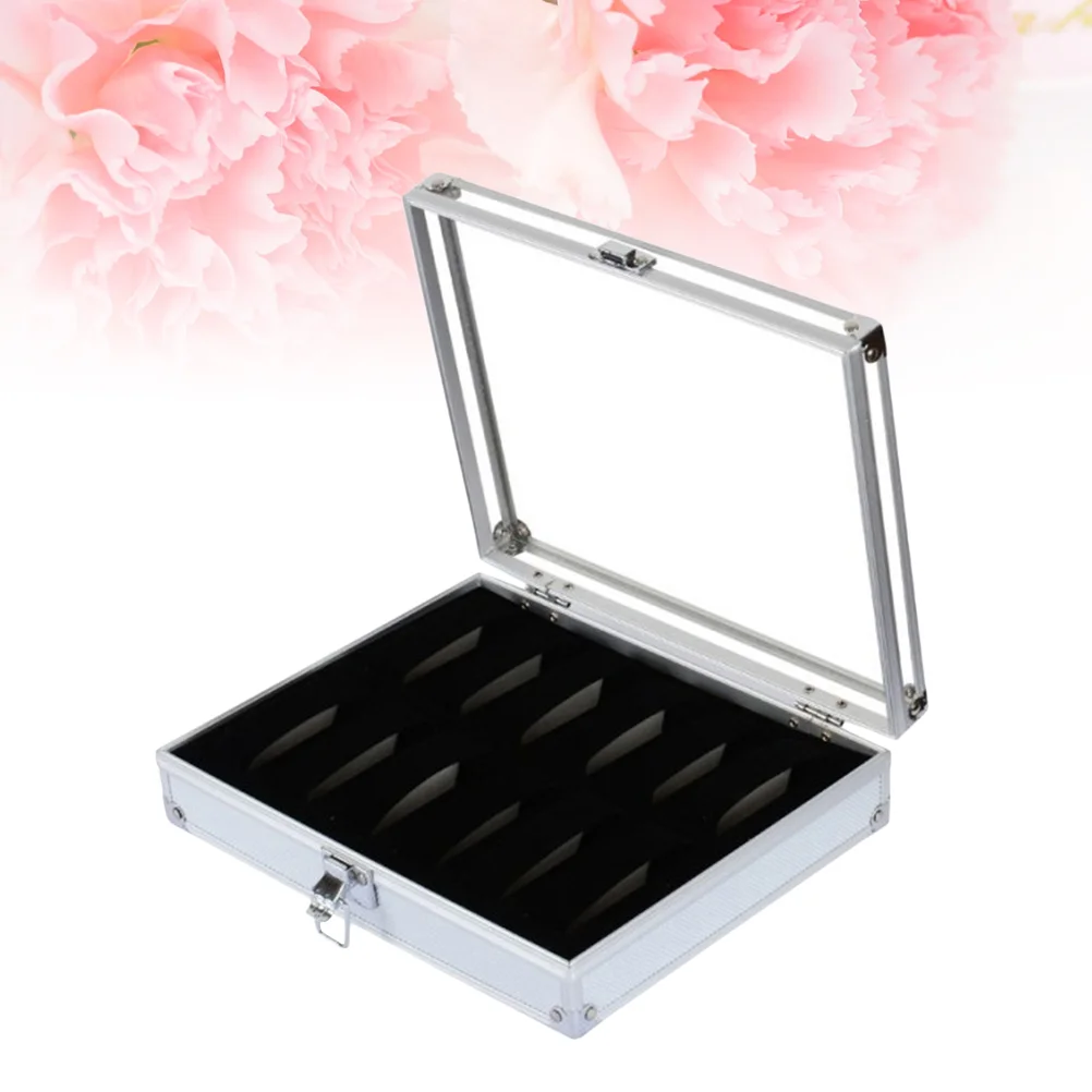 

6/12 Grid Slots Useful Jewelry Wrist Watches Holder Display Storage Box Aluminium Luxury Square Case Watch Holder Box Organizer