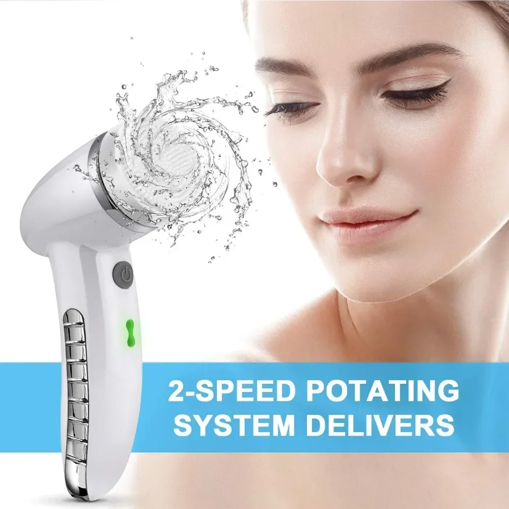 Four in One Electric Facial Cleanser for Makeup Removal Massage Oil Removal and Exfoliation Cavitation Machine Beauty Tools 6