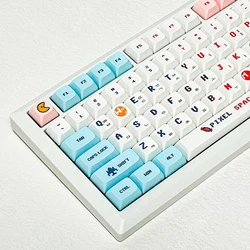 Pixel Wars Keycap 124 Key PBT Keycaps For Gaming Mechanical Keyboard MX Switch XDA Profile Dye Sublimation English Korean Keycap