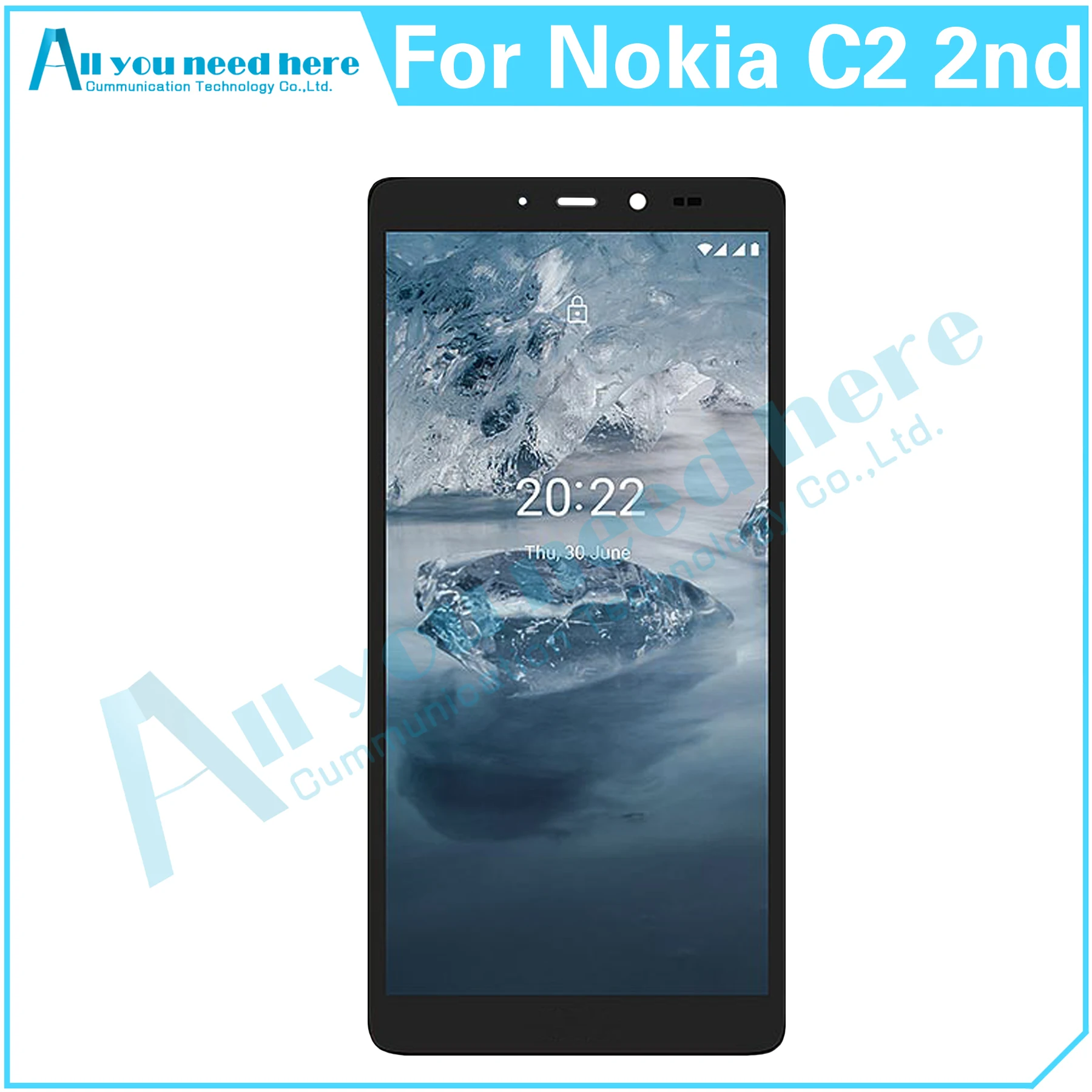 

ЖК-дисплей 5,7 дюйма для Nokia C2 2nd Edition TA-1468 TA-1454, сменный сенсорный экран с цифровым преобразователем в сборе