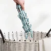 Collapsible Clothes Drying Rack Travel Shirt Socks Hangers with Clips Foldable Pants Clothes Hangers Closet Organizer 4