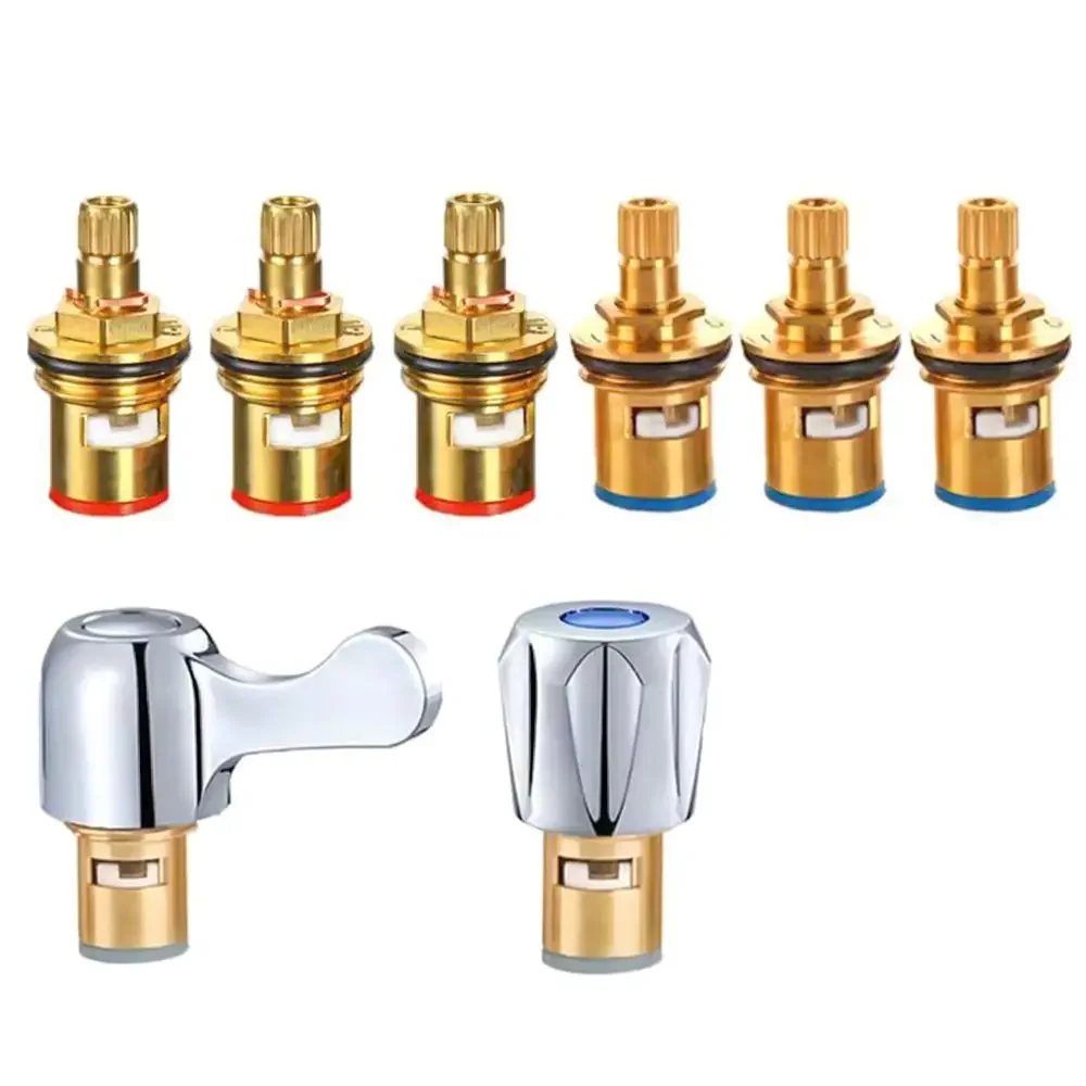1Pcs Quick Opening Copper Switch Handle Faucet Valve Core Easy Installation Faucet Replacement Part Bathroom Accessories