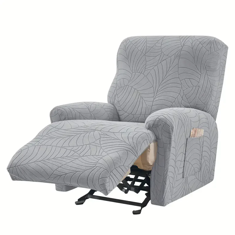 4pcs/set Nordic Recliner Sofa Cover 1seater Jacquard Anti-slip Armchair Slipcover Relax Home Single Couch Covers for Living Room