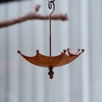 New Umbrella Shaped Hanging Bird Feeder Birdbath For Garden Yard Farm Supplies Hummingbird Feeder Supplies Birdbath Bird Bath - Image 5