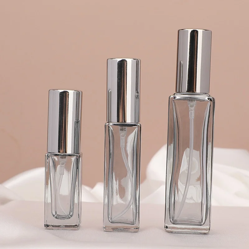 3pcs 세트 5/9/20ml 향수 스프레이 병 빈 유리 분무기 여행용 화장품 병 휴대용 바이알 리필 가능 드롭 샘플 서브 병