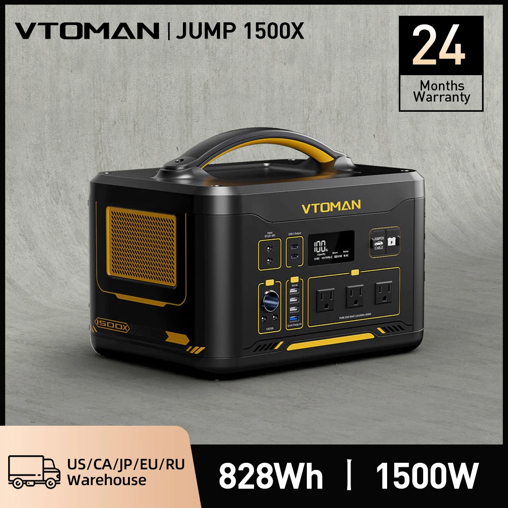 超特価激安 VTOMAN 大容量 VTOMAN JUMP1000 1408Wh ポータブル電源