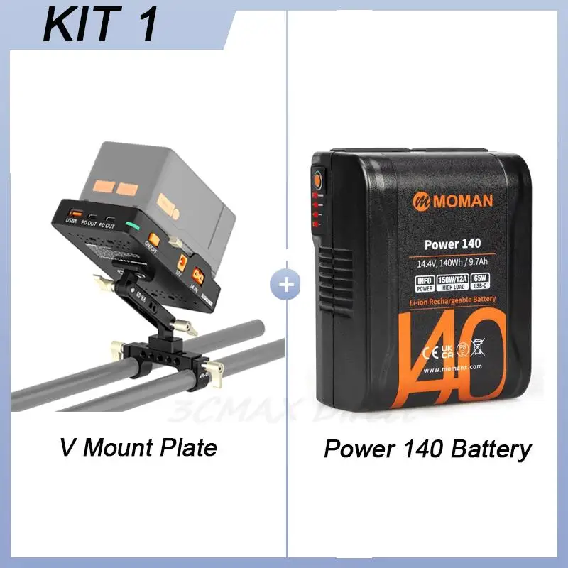 Moman Power 140 140WH V Mount Battery V Lock Batteries Power Bank