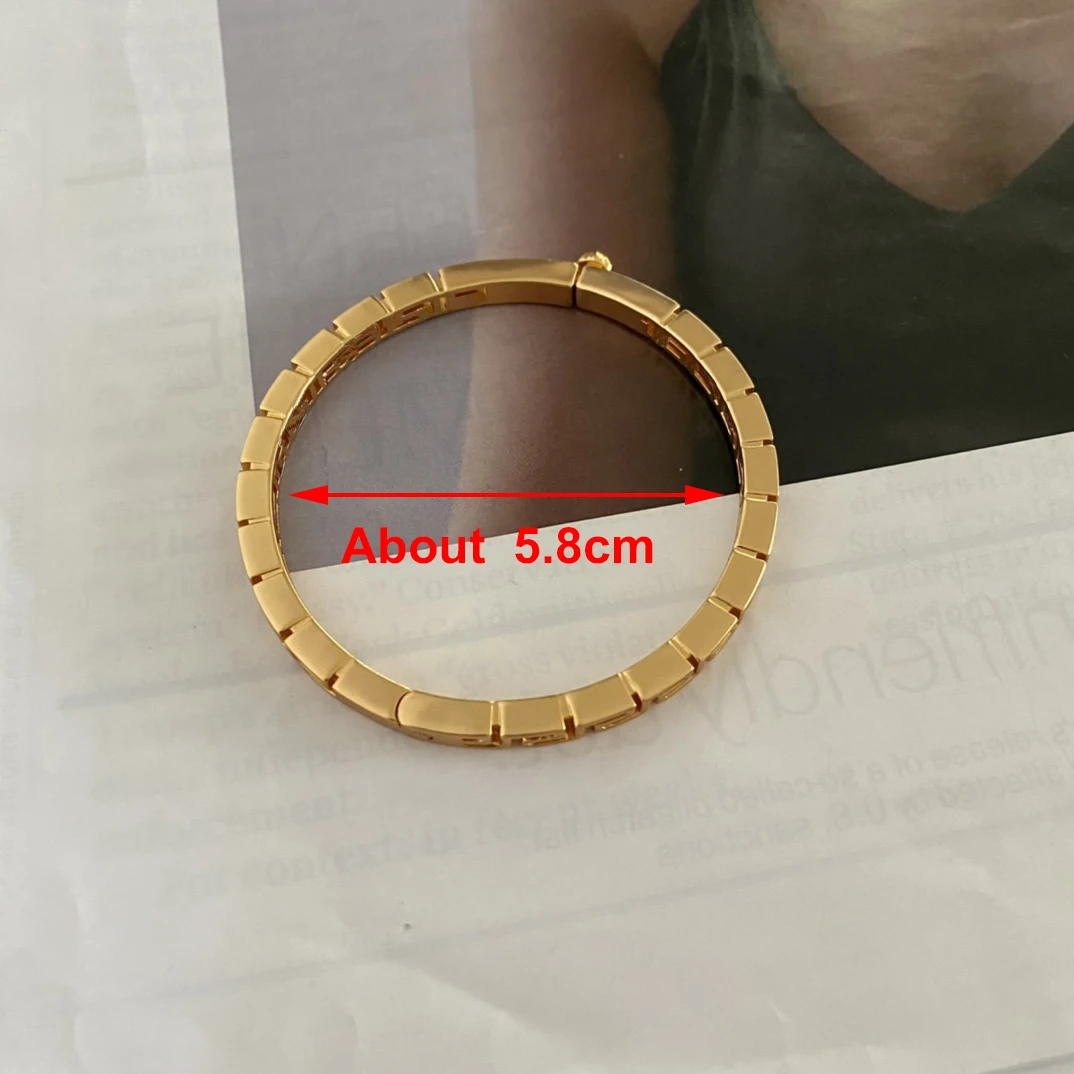 

European and American fashion shiny gold color bracelet women's jewelry accessories
