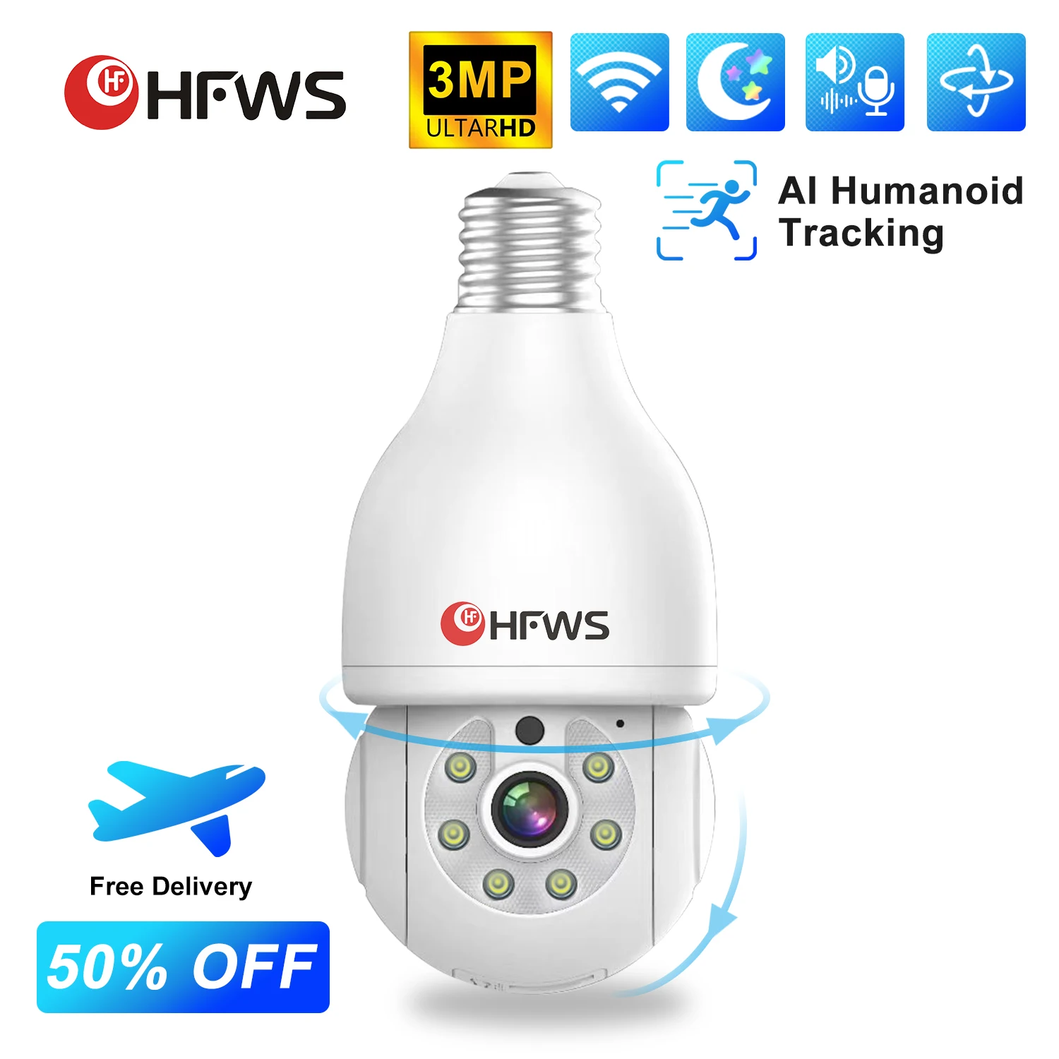 wifisurveillancecamerasAudioPTZipcamerawifioutdoorE27with