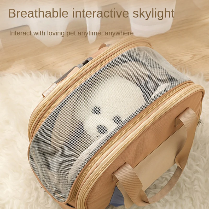 Large Cat Carrier For 2 Cats Small Medium Dogs, Soft Pet Carrier For  Traveling With Warm Blanket Foldable Bowl And Washable Pad