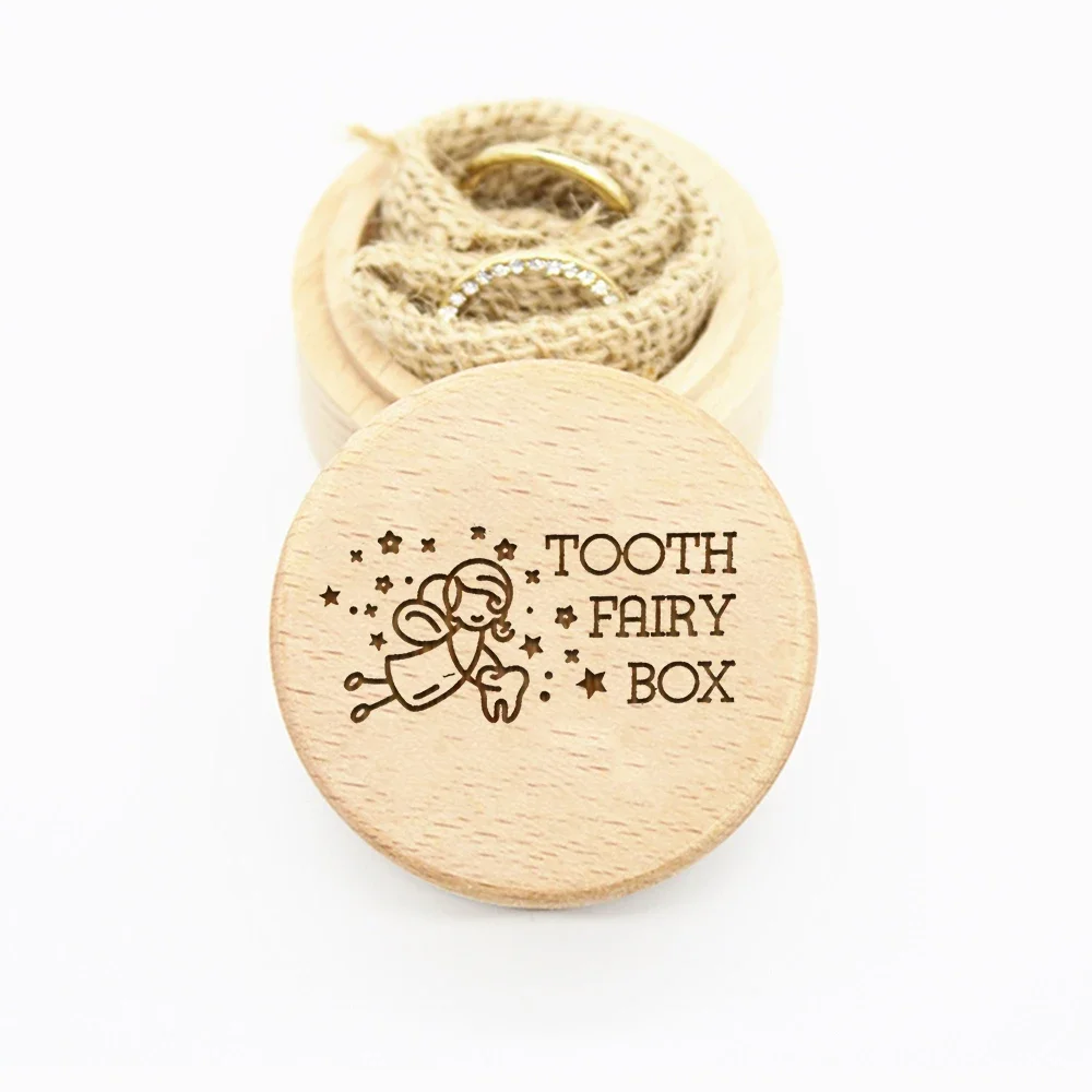 Wooden Tooth Box for Baby Girls Keepsake All Baby Teeth Gift wooden storage box tooth box wooden memorial box baby memory box