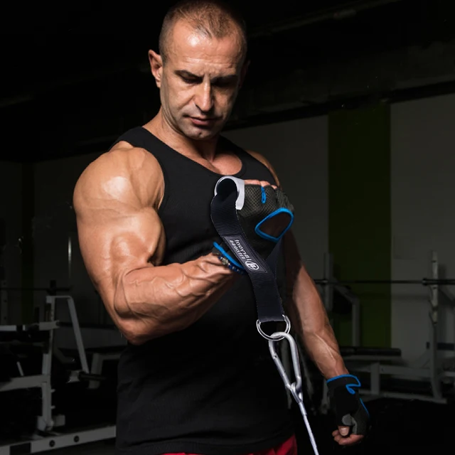 1 Pair 5cm Thick Gym Handles Super Strong Grips Non Slip Aluminum Metal Handles for Cable Machine Pulleys Arm Wrestling Training 6