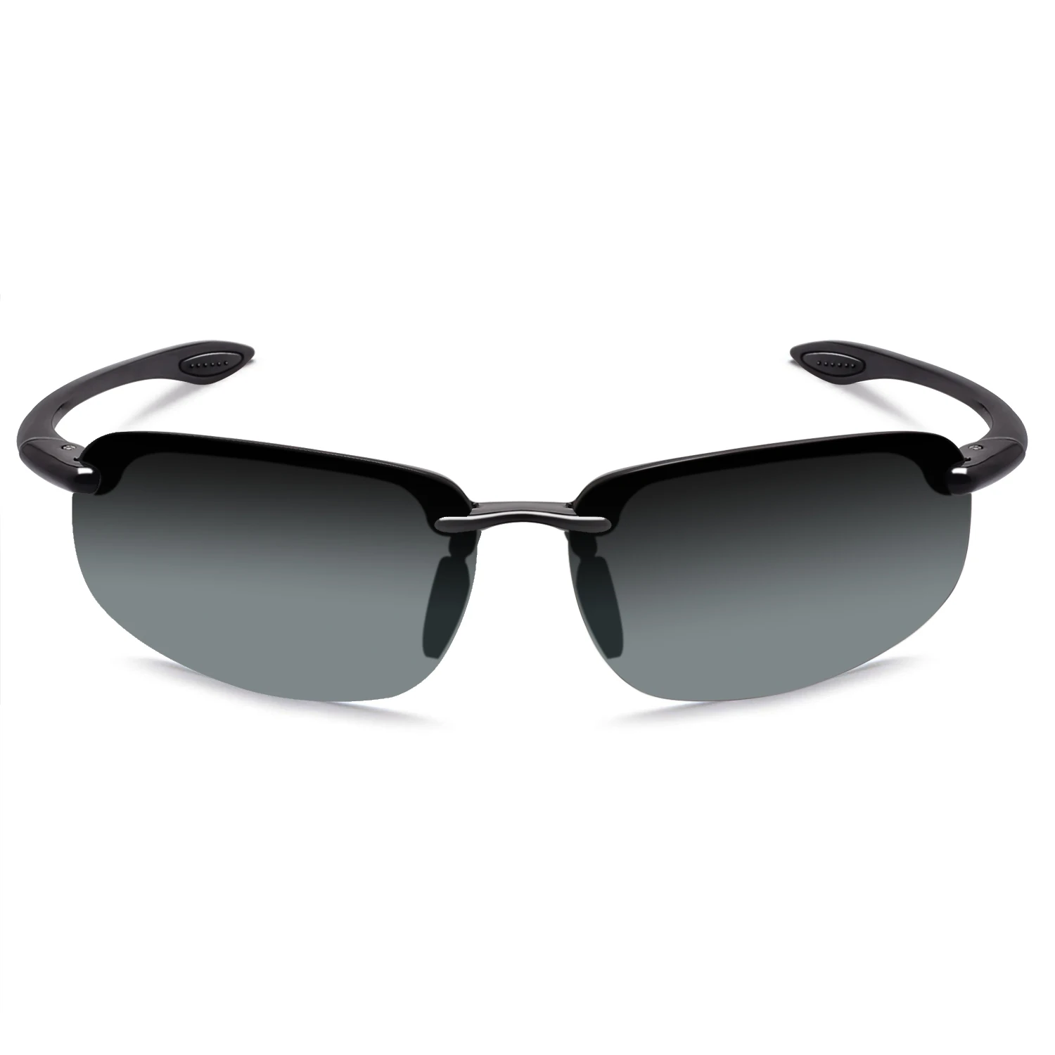 Maxjuli polarisierte Sonnenbrille für Männer Frauen tr90 Sport randloser Rahmen uv400 Schutz zum Laufen Angeln Baseball Fahren – Detail 24