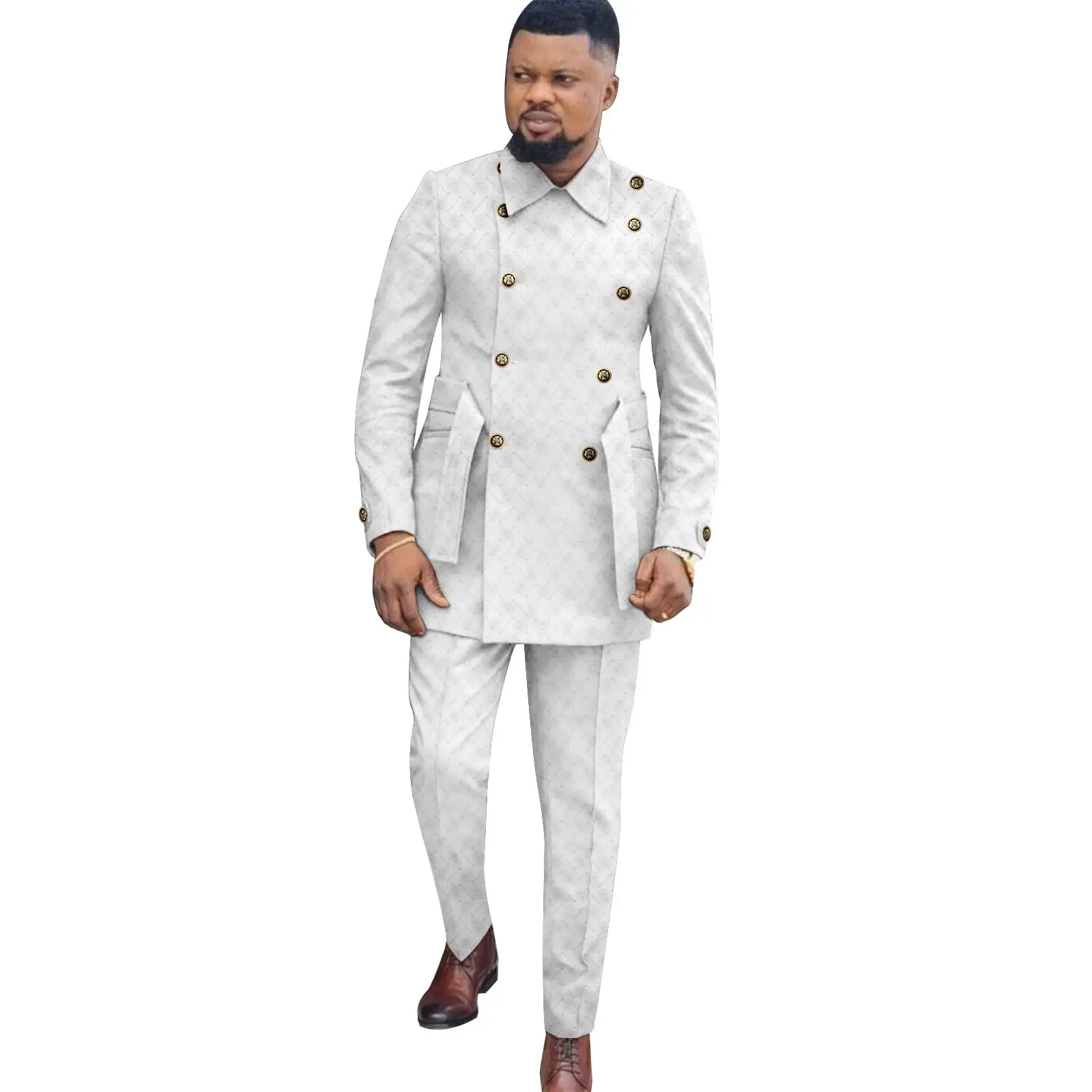 Conjunto Africano Masculino SEA&ALP - Dashiki Com Lantejoulas
