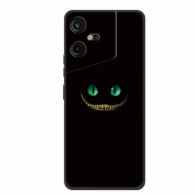 Luxury Soft Silicone TPU Phone Back Cover with Animal Wolf Design