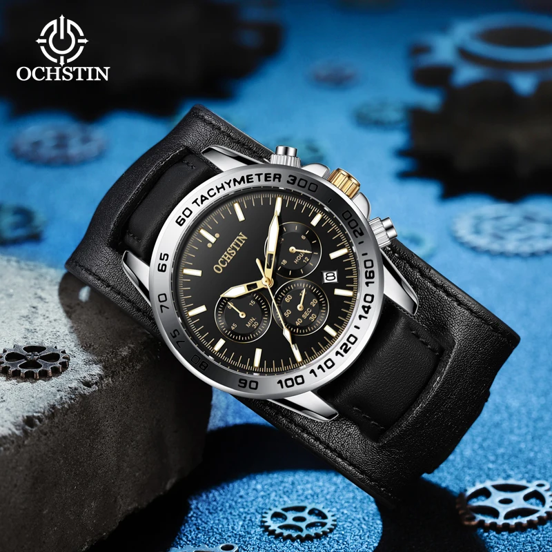 OCHSTIN new 2024 fashion trend craftsman series men's watches multi-function quartz movement men's quartz watches