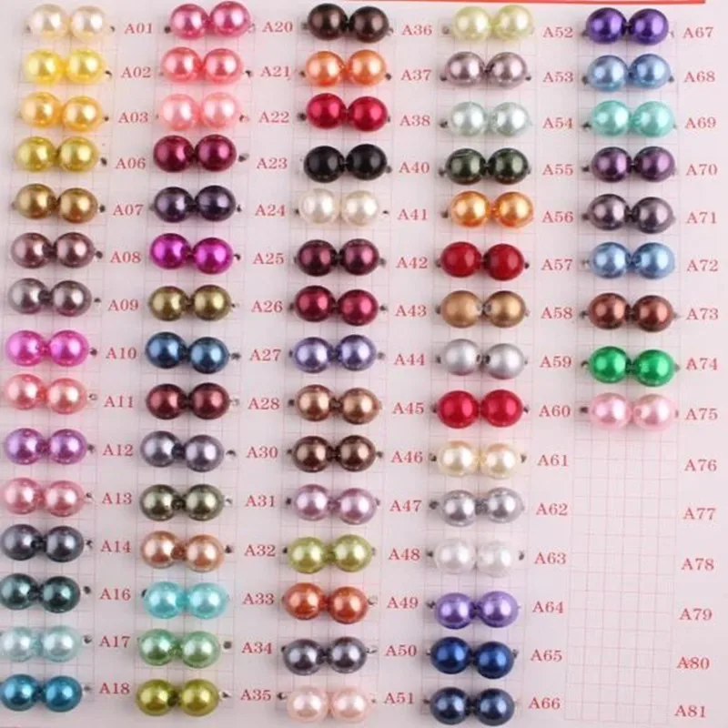 Halloween Purple Beads for Kids Bubblegum Necklaces 6mm to 30mm A70 Deep Purple Acrylic Abs Pearls With Straight Hole for DIY