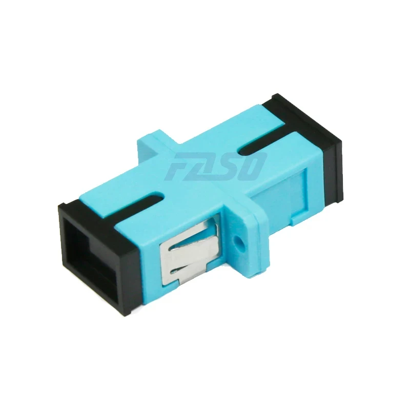 FASO 50Pcs SC Fiber Optic Adapter Simplex MM/OM3/OM4 Fiber Coupler Fiber Optic Connector