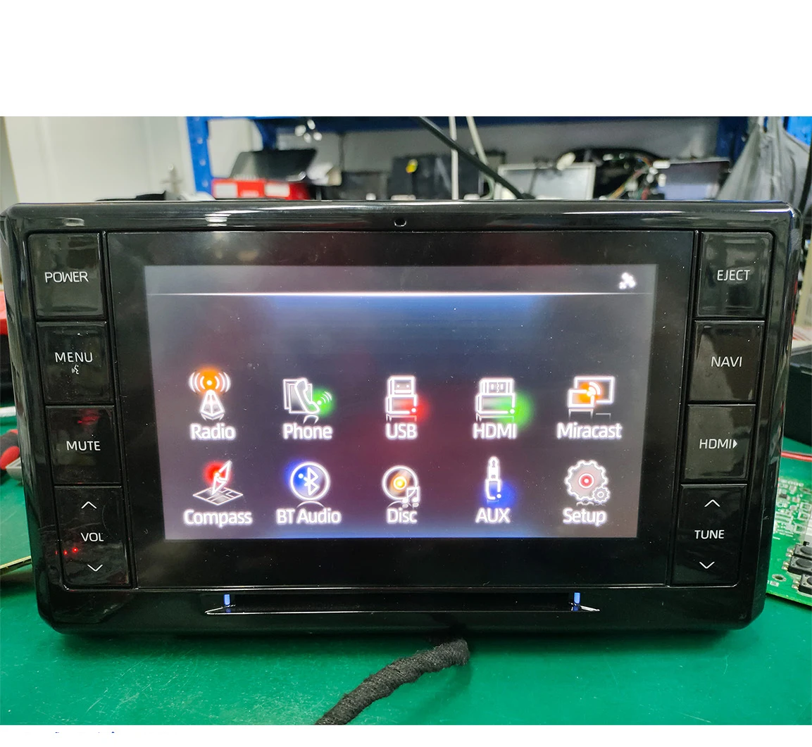 Hicar Kabelloses Carplay Bluetooth-Spiegelungssystem mit 360-Grad-Panorama-Rückansicht für Toyota RAV4 Carmax Original-Bildschirm-Upgrade – Detail 1