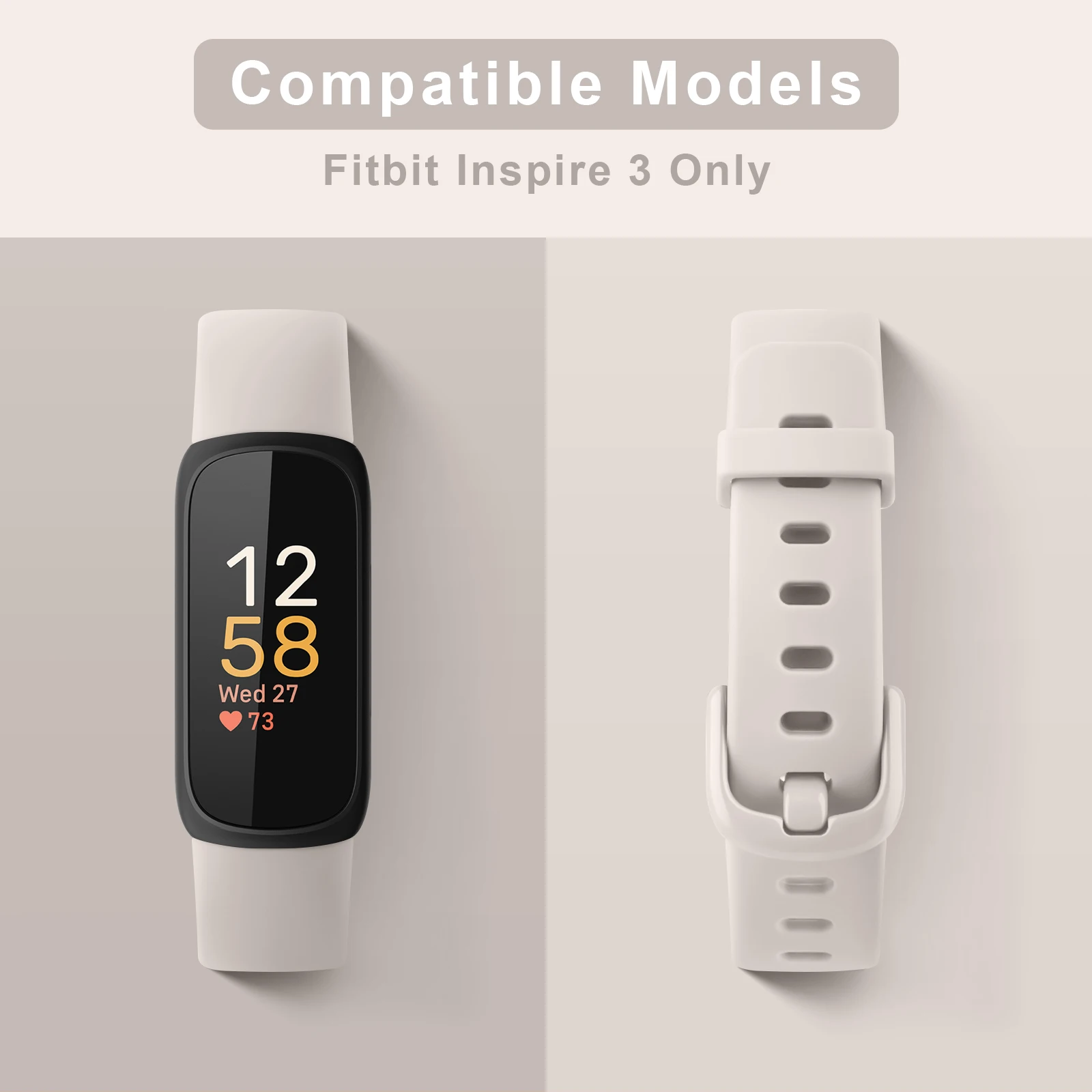Soft Silicone Adjustable Sport Bracelet – Pack of 3 Watchbands