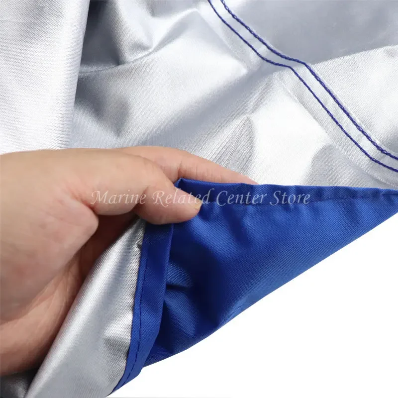 Boat Cover 210D Waterproof Mainsail Boom Cover Anti UV Windproof Sunshade Sail Cover Anti Scratch Dustproof 3m/3.5m