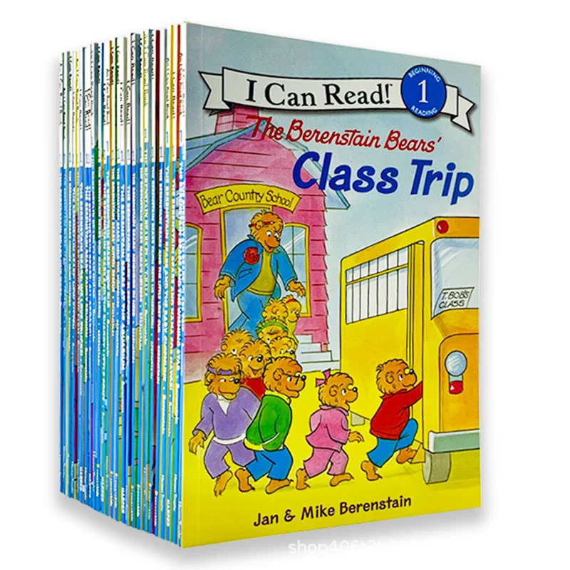 

34 Books/Set I Can Read Phonics Books The Berenstain Bears English Story Picture Book