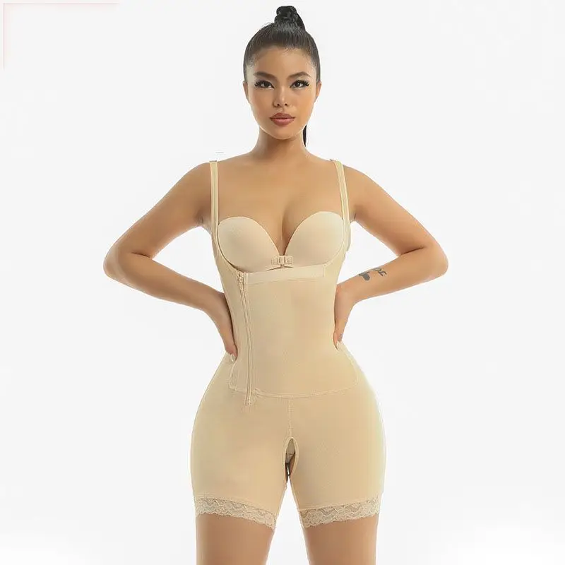 

Side-pull hip-lifting and abdomen body shaping bodysuit