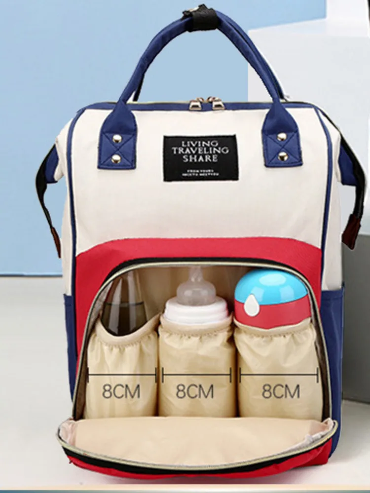 

Women's Shoulder Bag Handbags Printed New Oxford Cloth Maternal And Infant Fashion Mommy Feeding Bottle Warehouse Large Capacity