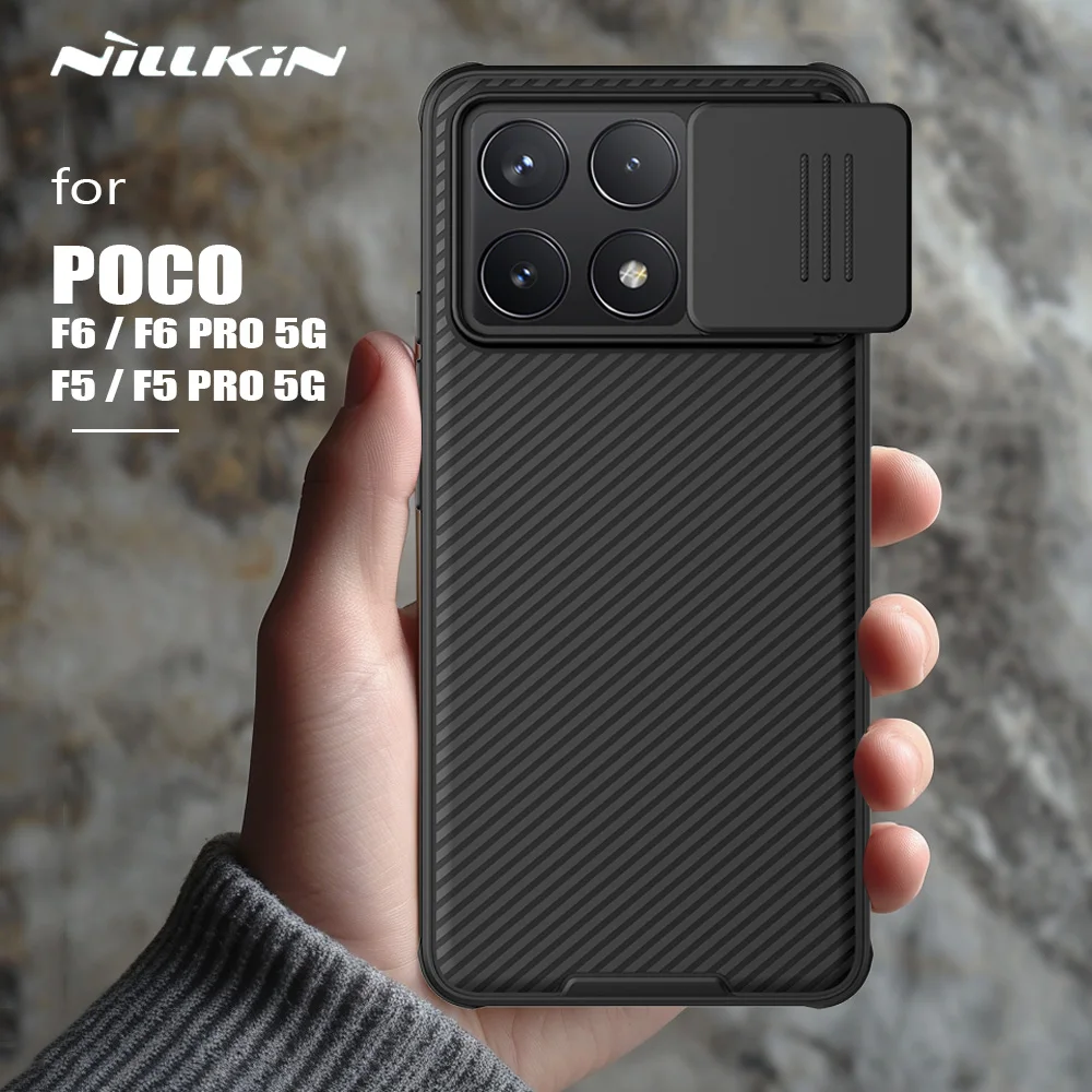 for Xiaomi Poco F6 Pro / F6 5G Case Nillkin CamShield Slim Slide