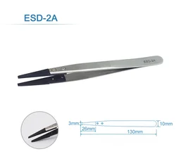 Precision Watch Hands Installation Tweezers - Antistatic Stainless Steel & Plastic (ESD - 2A)