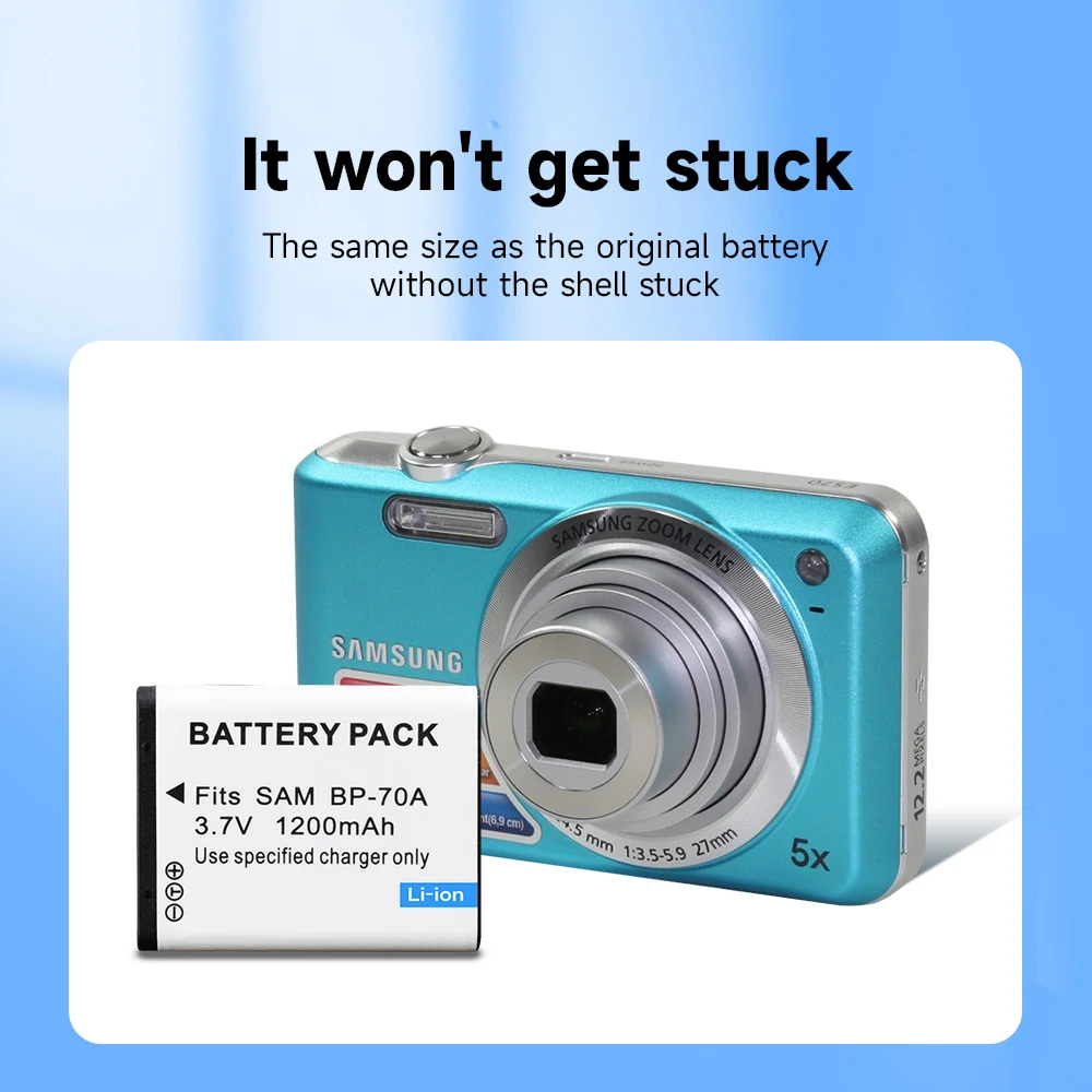 Фото Аккумулятор BP-70A EA-BP70A IA-BP70A BP70A IABP70A для SAMSUNG AQ100, DV150F, ES65, ES67, ES70, ES71, ES73,ES74,ES75,ES80,MV800 ES90 №3