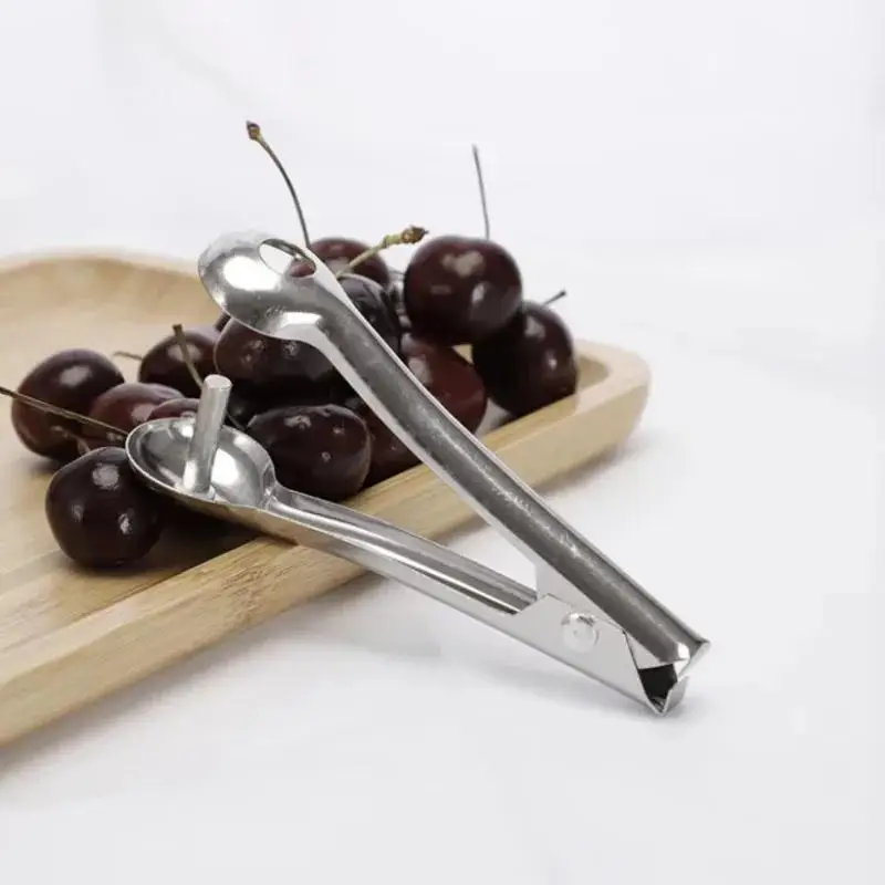 Pressing Type Fruit And Vegetable Seeder Olive Cherry Seeder Kitchen Stainless Steel Utensil Compact Seeder For Removing Seeds