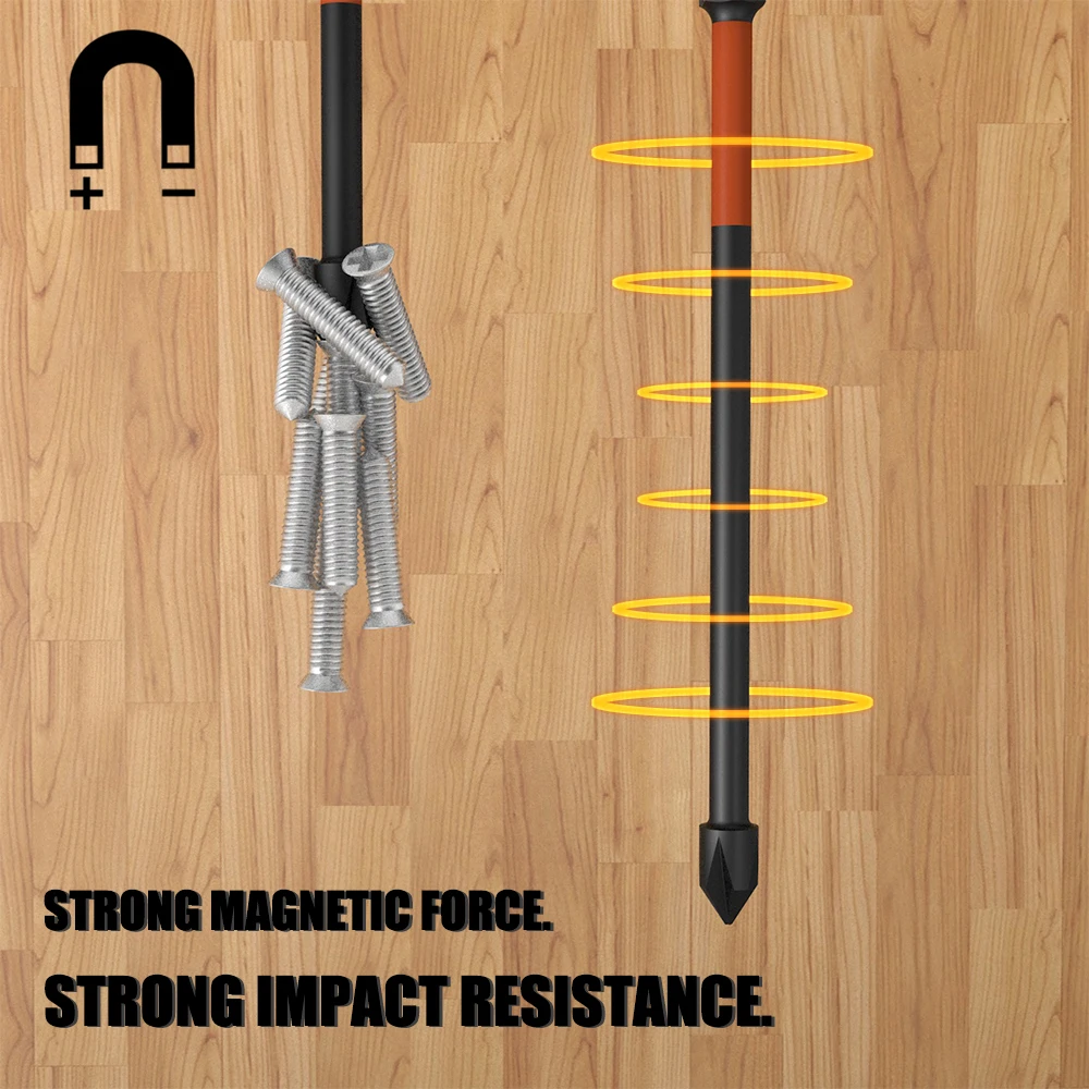 Cross Screwdriver Set Strong Magnetic Batch Head PH2 Impact Drill Bit Screw Alloy Steel Non-slip 25-150mm