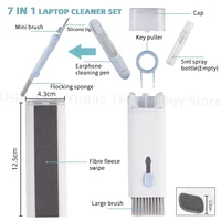 7-in-1 Computer Keyboard Cleaner Brush Kit Earphone Cleaning Pen For Headset iPad Phone Cleaning Tools Cleaner Keycap Puller Kit 2