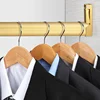 200-1000mm Custom Wardrobe Cabinet Clothes Organizer Rack Rail Thickened Closet Cabinet Horizontal Rod Through Rod Drying Pole 5