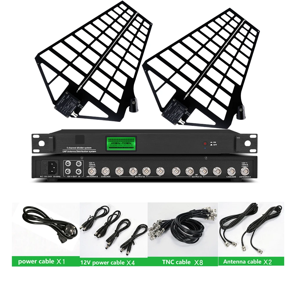 Paulkitson A760-U8866 wireless microphone antenna amplifier 8-channel outdoor performance stage gain microphone signal amplifier