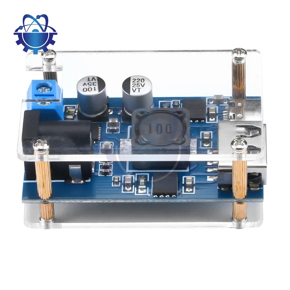 

DC8.2V-32V to QC3.0/PD3.0/PPS Multi-Protocol Buck Charging Module Automotive Buck Module USB Type-C Dual Port Charging Module