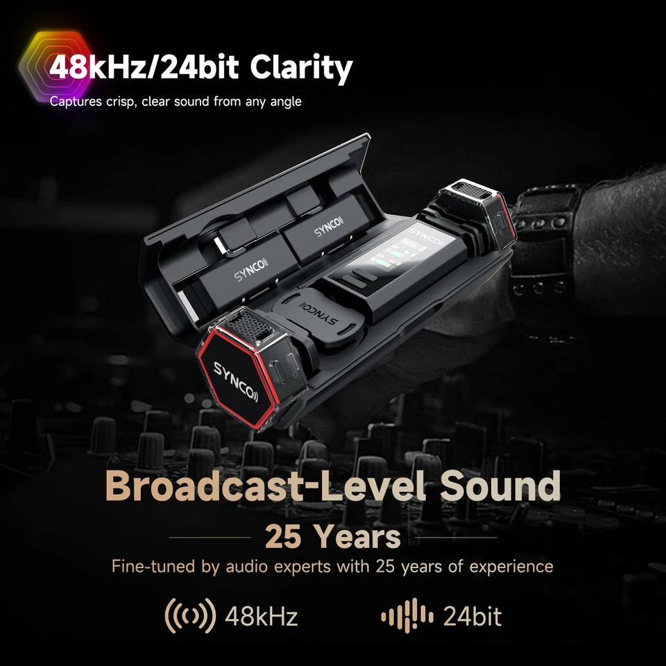 Synco G2A2 Pro ワイヤレスマイク (新品） 楽天市場】SYNCO G2 (A2) Pro ワイヤレスマイク 2台送信機・1台