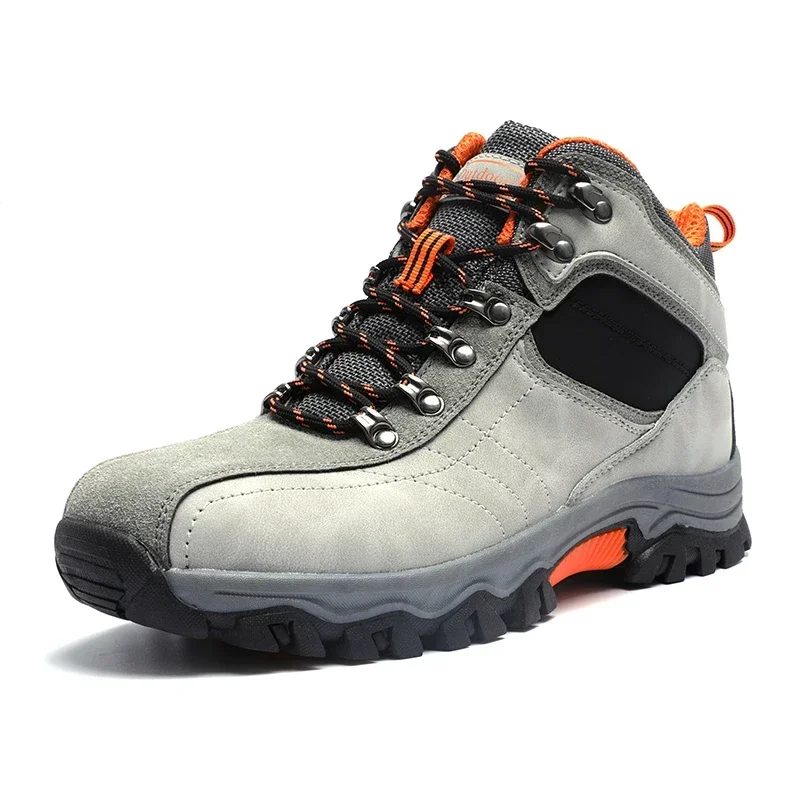 Men Shoes High Top Boot Outdoor Hiking Boots Men Suede Trekking Rainproof Tactical Combat Military Boots