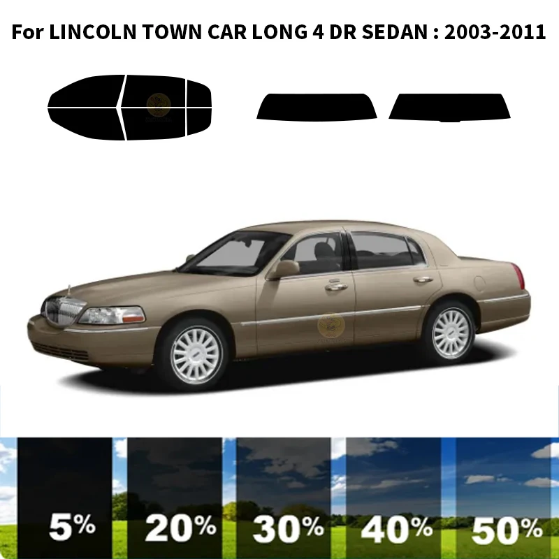 

Precut nanoceramics car UV Window Tint Kit Automotive Window Film For LINCOLN TOWN CAR LONG 4 DR SEDAN 2003-2011