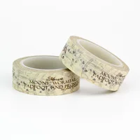 1PC Lovely Vintage Paper Washi tape DIY Craft Lovely Scrapbooking Planner Adhesive Diary Masking Tapes Stationery 1