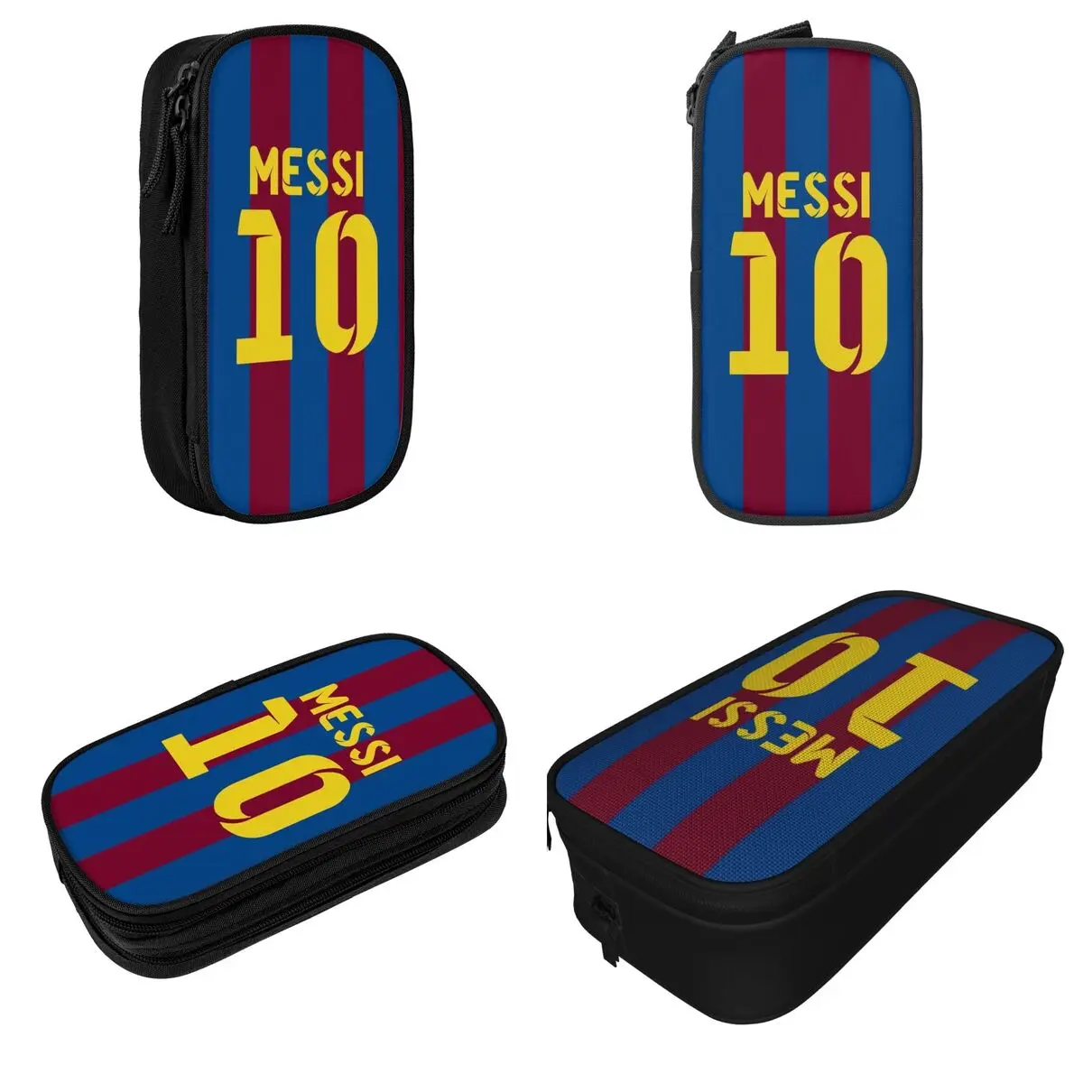 Creative Argentina number 10 football soccer pencil case Pencil pouch Pen for student Large storage bag School gifts Stationery