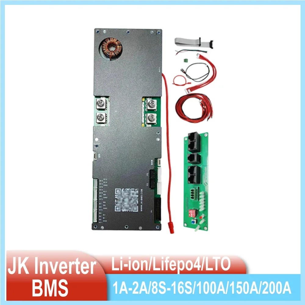 

JK BMS Inverter PB2A16S15P Smart BMS 100A 150A 200A 8S 16S 1A 2A Active Balance CAN RS485 RS232 Bluetooth for Lifepo4 Li-ion LTO