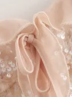 2025 Women Chic Pleat Ruffles Sequined Design Chiffon Sling Camis Tank Top Lady Backless Short Crop Shirt Blouse Tops Clothes - Image 4