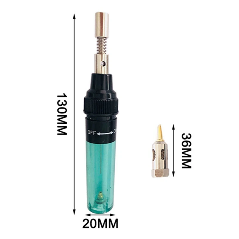1300℃ Celsius Butane 4 In 1 Gas Soldering Iron Cordless Butane Gas Welding Pen Soldering Kit A 6