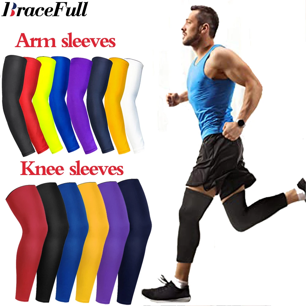 1PC Sports Arm Compression Sleeve Knee Pads for Men Basketball knee